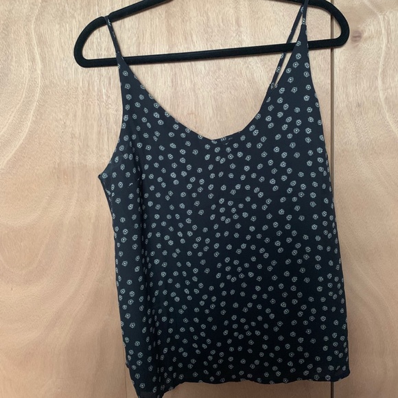 Banana Republic Black Daisy Dress Tank Top - Picture 1 of 2